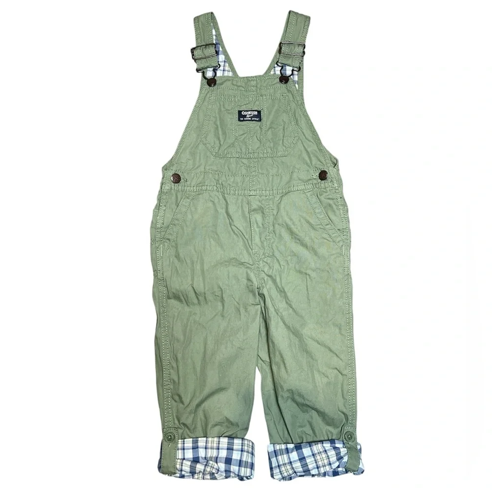 OshKosh B'gosh Light Green Kids Overalls 4